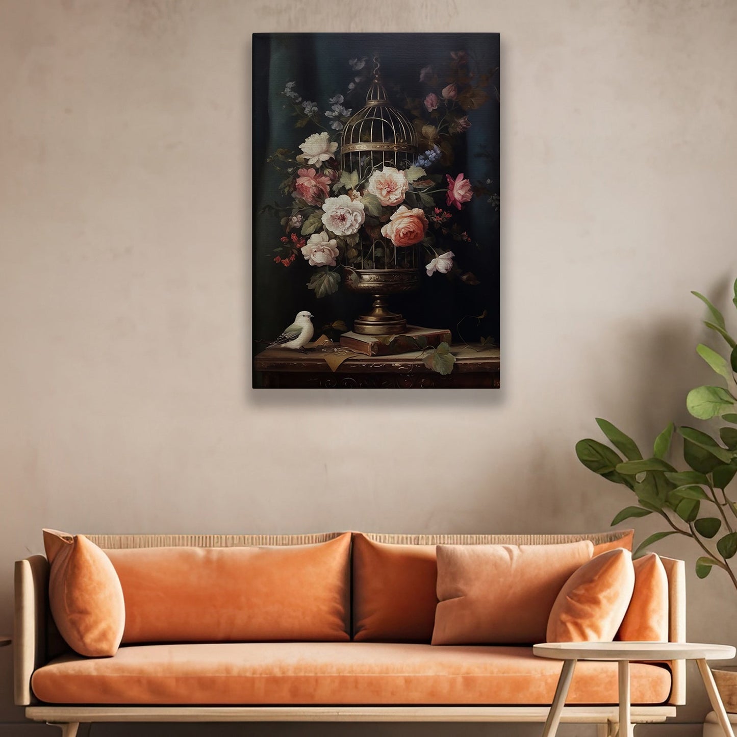 Melodies Of Freedom And Blossom, Flowers Canvas Painting, Wall Art Decor - Poster Gift For Garden Flower Lovers