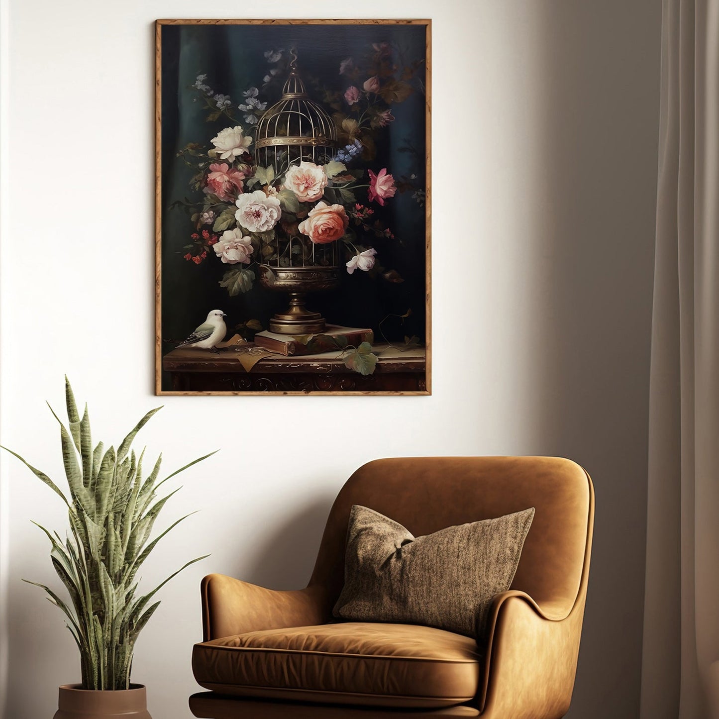 Melodies Of Freedom And Blossom, Flowers Canvas Painting, Wall Art Decor - Poster Gift For Garden Flower Lovers