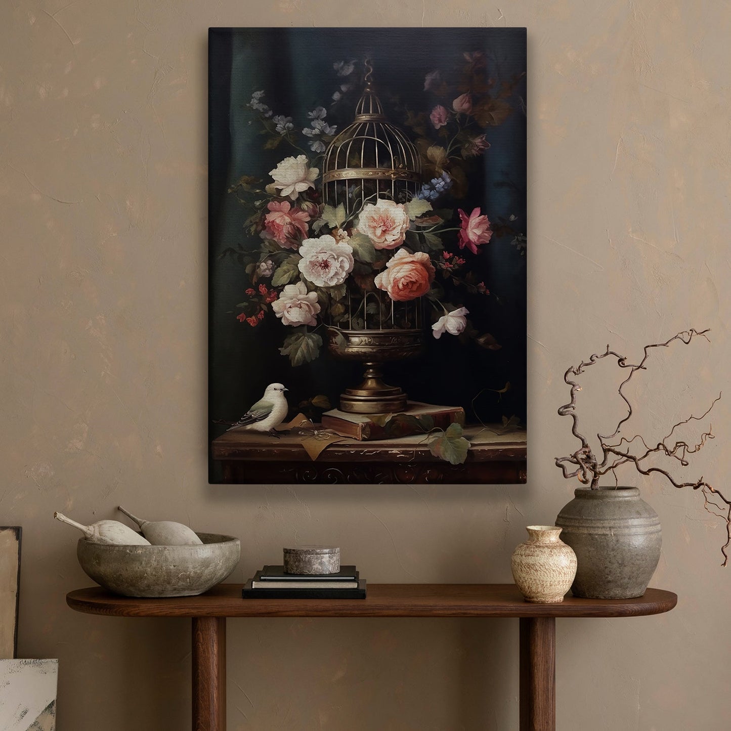 Melodies Of Freedom And Blossom, Flowers Canvas Painting, Wall Art Decor - Poster Gift For Garden Flower Lovers