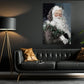 Vintage Portrait Santa Winter, Santa Claus Christmas Canvas Painting, Xmas Wall Art Decor - Christmas Poster Gift