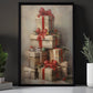 Gifts Arrange Christmas Tree, Christmas Tree Canvas Painting, Xmas Wall Art Decor - Christmas Poster Gift