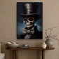 An Eternal Masquerade, Victorian Skull Canvas Painting, Wall Art Decor - Vintage Skull Poster Gift