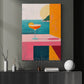 Abstract Canvas Painting, Seaside Cocktail Wall Art Decor, Poster Gift To Decor House Or Office