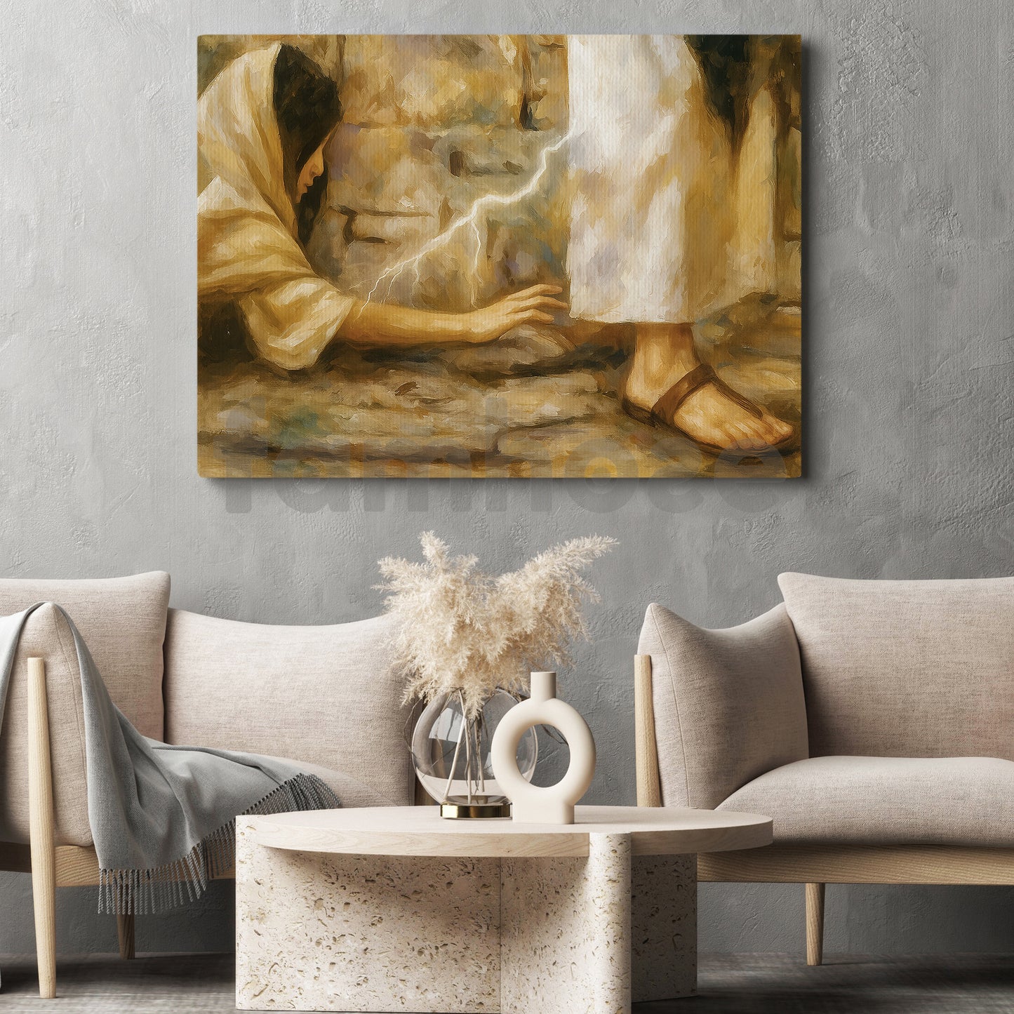 Personalized God Canvas Painting, Faith That Heals Wall Art Decor, Poster Gift For God Lovers