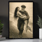 Fisherman And Mermaid Canvas Painting, Lost Mermaid Wall Art Decor, Poster Gift To Decor House Or Office
