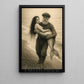 Fisherman And Mermaid Canvas Painting, Lost Mermaid Wall Art Decor, Poster Gift To Decor House Or Office