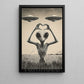 Funny Alien UFO Canvas Painting, We Come In Peace And Love Wall Art Decor, Poster Gift For UFO Lovers, Alien Lovers