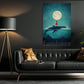 Whale And Girl Canvas Painting, Whisper Of The Ocean Wall Art Decor, Poster Gift To Decor House Or Office