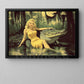 Retro Beauty And The Beast Canvas Painting, Blonde Bombshell And Alligator Wall Art Decor, Poster Gift To Decor House Or Office