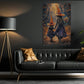 Halloween Witch Canvas Painting, Mother And Daughter Witches Wall Art Decor Spooky Season Poster Gift For Witch Lovers