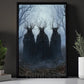 Dark Surrealism Halloween Canvas Painting, Dark Wood Fantasy Wall Art Decor, Spooky Season Poster Gift To Decor House Or Office