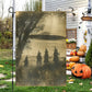 Funny Halloween Witches and UFO Garden Flag House Flag, The Magical Garden Yard Flag Spooky Season Gift For Witch Lovers
