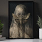 Gothic Halloween Moth Canvas Painting, Moth Veiled Woman Wall Art Decor, Spooky Season Poster Gift To Decor House Or Office