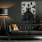Gothic Halloween Witch Raven Canvas Painting, The Raven Queen Wall Art Decor, Spooky Season Poster Gift For Crows Lovers