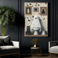 Halloween Boo Toilet Cat Canvas Painting, Even Ghosts Need A Break Wall Art Decor, Spooky Season Poster Gift For Ghost Lovers, Toilet Lovers