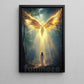 Spiritual Angel Canvas Painting, Guardian Angel Of Light Wall Art Decor, Poster Gift To Decor House Or Office