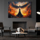 Angel Phoneix Canvas Painting, Rise Of The Phoenix Wall Art Decor, Poster Gift For Phoneix Lovers