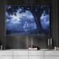Halloween Boo Canvas Painting, The Swinging Ghost Wall Art Decor, Spooky Season Poster Gift For Ghost Lovers