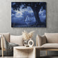 Halloween Boo Canvas Painting, The Swinging Ghost Wall Art Decor, Spooky Season Poster Gift For Ghost Lovers