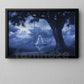 Halloween Boo Canvas Painting, The Swinging Ghost Wall Art Decor, Spooky Season Poster Gift For Ghost Lovers