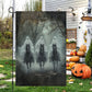 Halloween Ghost Riding Horse Garden & House Flag, The Silent Riders Yard Flag, Spooky Season Gift For Horse Riding Lovers