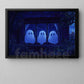 Halloween Ghost Canvas Painting, Ghosts In The Window Wall Art Decor, Spooky Season Poster Gift For Ghost Lovers