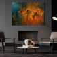 Halloween Samhain Canvas Painting, Walpurgis Night Dance Wall Art Decor, Spooky Season Poster Gift For Samhain Lovers