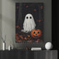 Halloween Boo Canvas Painting, Ghost & Jack Wall Art Decor, Spooky Season Poster Gift For Ghost Lovers