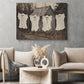 Halloween Ghost Canvas Painting, Laundry Day For Ghosts Wall Art Decor, Spooky Season Poster Gift For Ghost Lovers