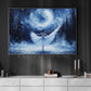 Halloween Witch Ballet Canvas Painting, Graceful Magical Ballet Witch Wall Art Decor, Spooky Season Poster Gift For Witch Lovers, Ballet Lovers