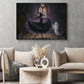 Halloween Witch Ballet Canvas Painting, Phantom Ballet Wall Art Decor, Spooky Season Poster Gift For Ballet Lovers