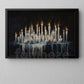 Halloween Candle Canvas Painting, Flames Of The Forgotten Wall Art Decor, Spooky Season Poster Gift For Candle Lovers