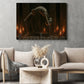Halloween Skeleton Yoga Canvas Painting, The Undead Arch Wall Art Decor, Spooky Season Poster Gift For Yoga Lovers