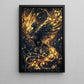 Mythical Phoenix Canvas Painting, Eternal Flame Wall Art Decor, Poster Gift To Decor House Or Office
