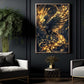 Mythical Phoenix Canvas Painting, Eternal Flame Wall Art Decor, Poster Gift To Decor House Or Office