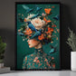 Mystical Canvas Painting, Floral Crowned Lady Wall Art Decor, Poster Gift To Decor House Or Office