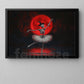 Halloween Skeleton Ballet Canvas Painting, Blood Moon Ballet Wall Art Decor, Spooky Season Poster Gift For Skeleton Lovers, Ballet Lovers