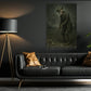 Halloween Golf Skeleton Canvas Painting, Skeleton Golfer Wall Art Decor, Spooky Season Poster Gift For Golf Lovers