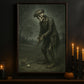 Halloween Golf Skeleton Canvas Painting, Skeleton Golfer Wall Art Decor, Spooky Season Poster Gift For Golf Lovers