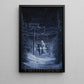 Halloween Ghost Canvas Painting, Lonely Ghost On Ski Lift Wall Art Decor, Spooky Season Poster Gift For Ghost Lovers