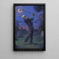 Halloween Golf Skeleton Canvas Painting, Spooky Graveyard Golf Wall Art Decor, Spooky Season Poster Gift For Golf Lovers