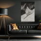 Halloween Skiing Ghost Canvas Painting, Phantom Descent Wall Art Decor, Spooky Season Poster Gift For Skiing Lovers