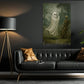 Halloween Golf Ghost Skeleton Canvas Painting, Skeleton Caddy Wall Art Decor, Spooky Season Poster Gift For Golf Lovers