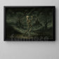 Halloween Golf Skeleton Canvas Painting, Grim Swing Wall Art Decor, Spooky Season Poster Gift For Golf Lovers