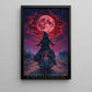 Halloween Witch Motocycle Canvas Painting, Witch Of The Wasteland Wall Art Decor, Spooky Season Poster Gift For Biker