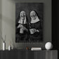 Funny Nuns Canvas Painting, Tipsy Nuns Wall Art Decor, Poster Gift To Decor House Or Office