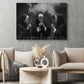 Funny Nun Canvas Painting, Smoking Nuns Dark Humor Wall Art Decor, Poster Gift For Nun Lovers