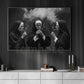 Funny Nun Canvas Painting, Smoking Nuns Dark Humor Wall Art Decor, Poster Gift For Nun Lovers