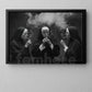 Funny Nun Canvas Painting, Smoking Nuns Dark Humor Wall Art Decor, Poster Gift For Nun Lovers