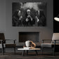 Funny Nun Canvas Painting, Smoking Nuns Dark Humor Wall Art Decor, Poster Gift For Nun Lovers